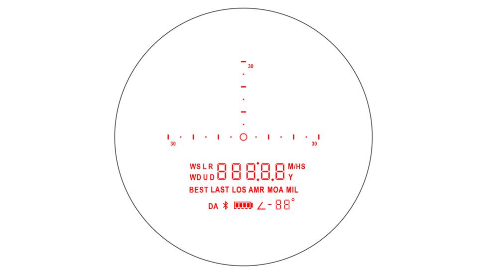 OLED Display SIG KILO BDX Laser Rangefinder Reticle, EDEMO1