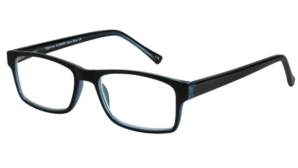 Sightline 6005 Readers +1.00, Blue Frame, Clear Lens, SLR6005BL100