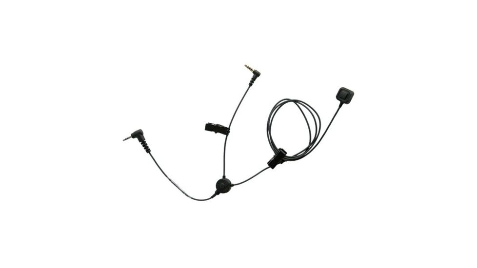 Silynx 3.5mm Right-Angle 4 Poles Cable Adapter for Clarus Pro System, Midland FRS Radio, Black, CA0239-00