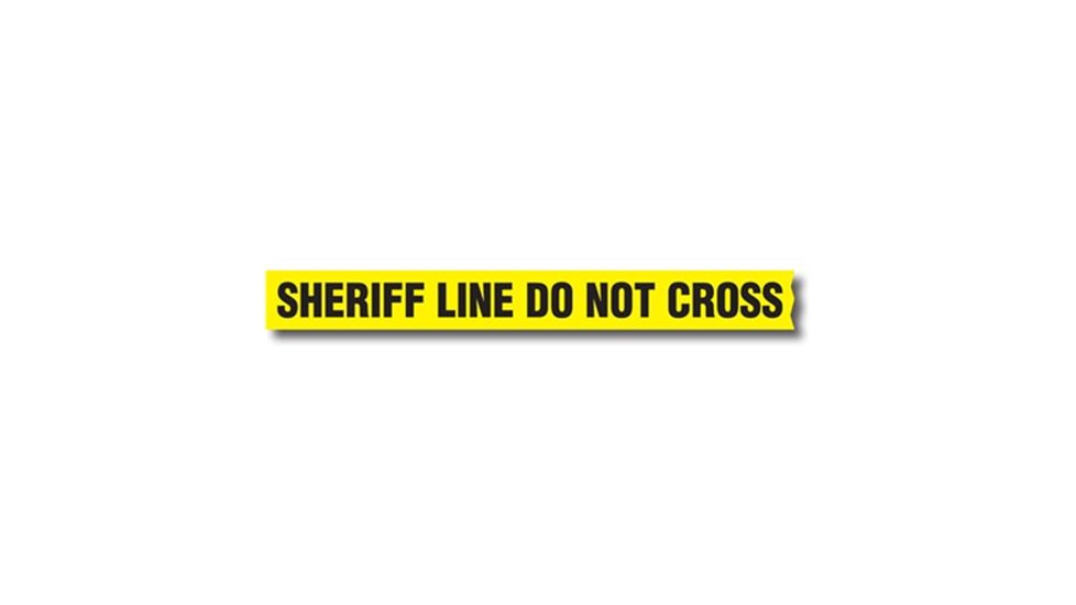 Sirchie - Barrier Tape: 3" x 1000' SHERIFF LINE- DO NOT CROSS
