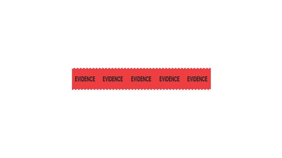 Sirchie - E-Z Peel Tape, Red "Evidence", 108'