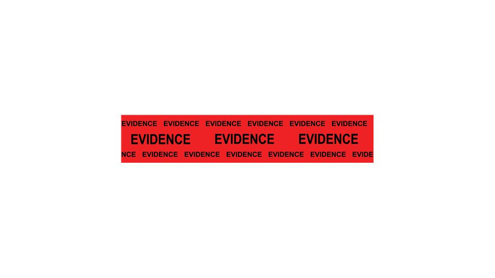 Sirchie - Evidence Tape-Bl on Red-2"x165