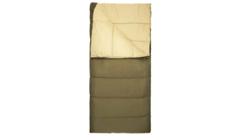 Slumberjack Middle Fork Sleeping Bag, 20/30 Degrees, Olive, Long, 51735220OV