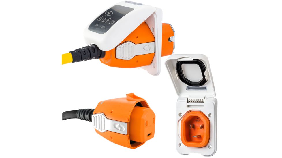 SmartPlug 30 Amp Non Metallic White Inlet &amp; Plug Combo - Boat &amp; RV 63890