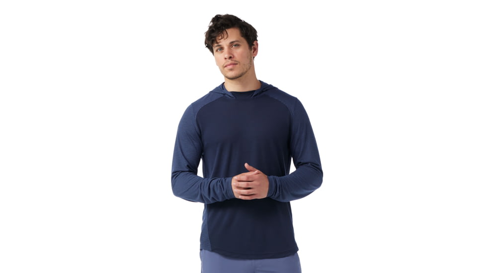 Smartwool Active Mesh Hoodie - Mens, Nightfall Blue/Deep Navy, 2XL, SW002295P621XXL000