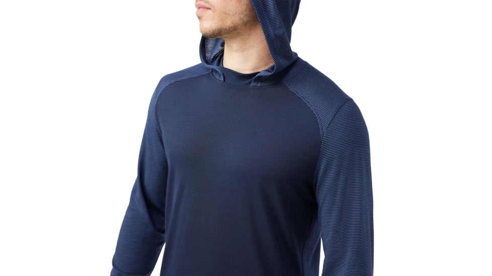 Smartwool Active Mesh Hoodie - Mens, Nightfall Blue/Deep Navy, 2XL, SW002295P621XXL000