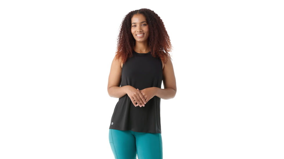 Smartwool Active Ultralite High Neck Tank - Womens, Black, Medium, SW002373001100M000