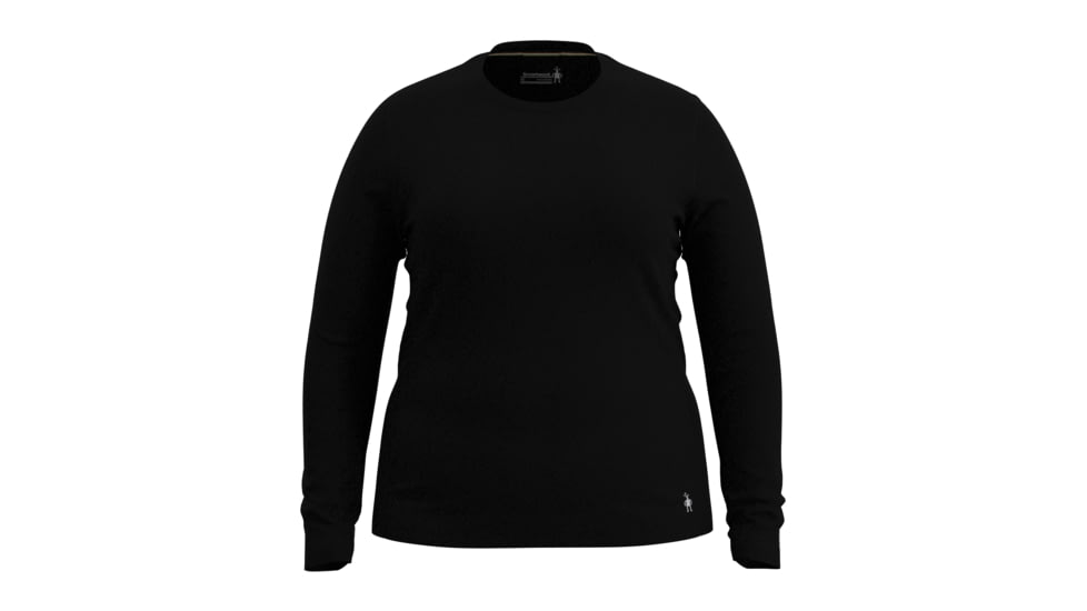 Smartwool Classic All-Season Merino Base Layer Long Sleeve Plus - Womens, Black, 1X, SW0169140011-001 BLACK-1X