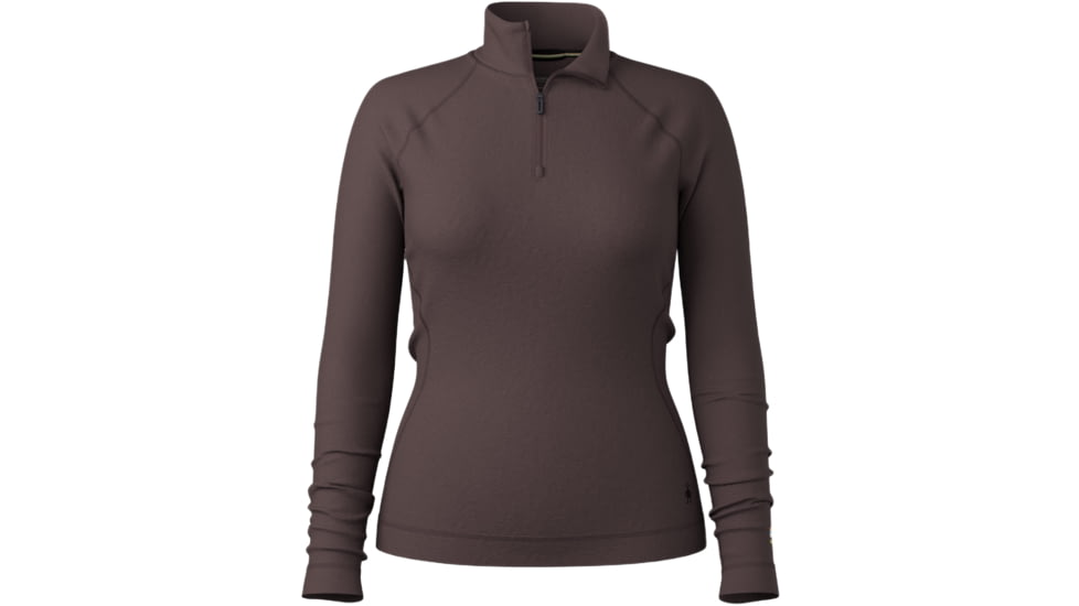 Smartwool Classic Thermal Merino Base Layer 1/4 Zip - Womens, Mink Heather, Extra Small, SW002828P8510XS000