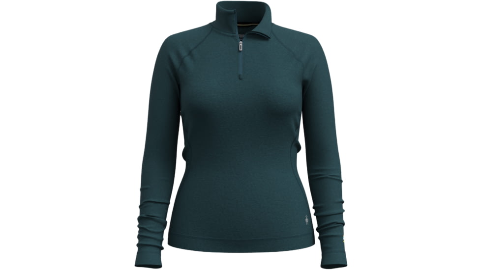 Smartwool Classic Thermal Merino Base Layer 1/4 Zip - Womens, Twilight Blue Heather, Extra Small, SW002828G7510XS000