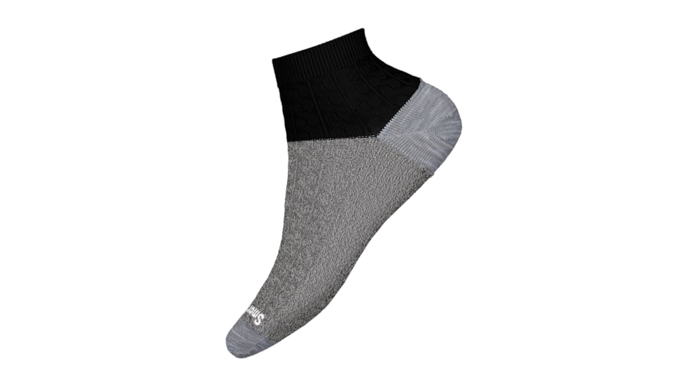 Smartwool Everyday Cable Ankle Socks - Womens, Black, Large, SW0018290011-001 BLACK-L