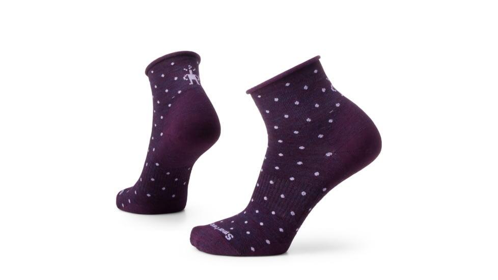 Smartwool Everyday Classic Dot Ankle Socks - Womens, Purple Iris, Large, SW001840L90100L000