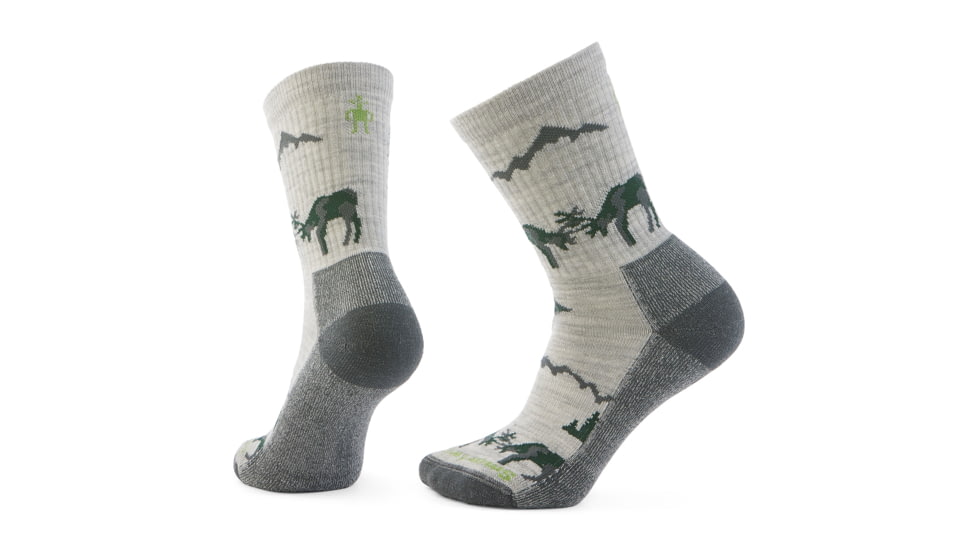 Smartwool Everyday Horns Clash Crew Socks, Ash, Medium, SW002679069100M000