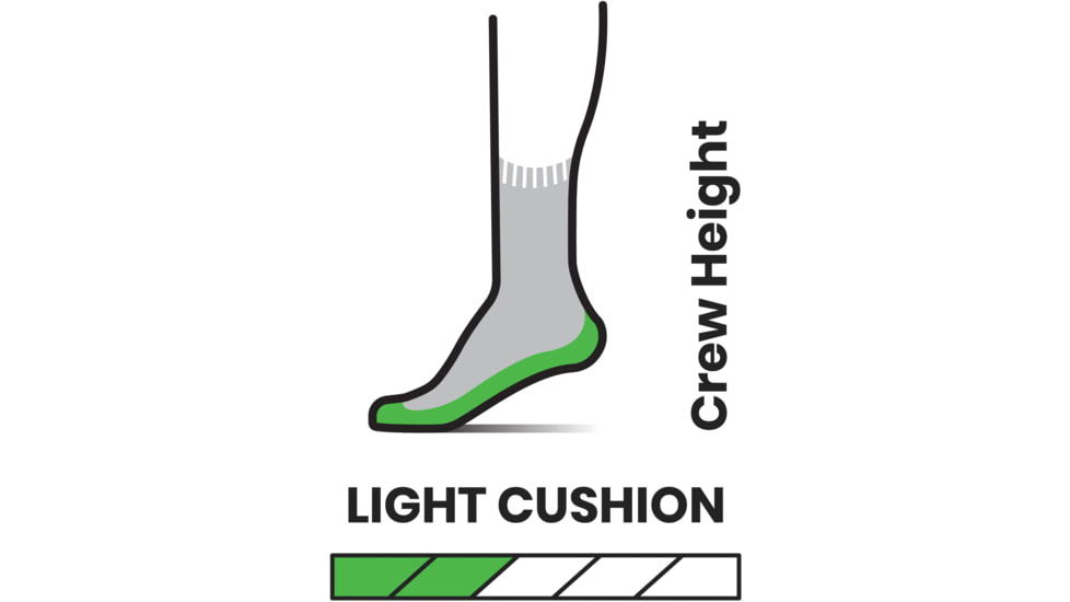 Smartwool Hike Light Cushion Mountain Print Crew Socks - Mens, G61 Mist Blue, Extra Large, SW001617G61XL