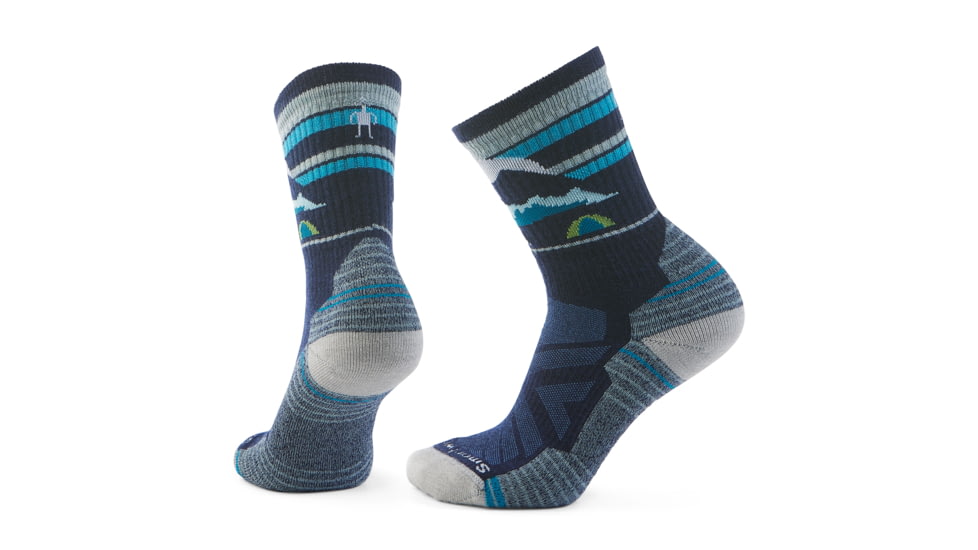 Smartwool Hike Light Cushion Mountain Moon Crew Socks - Womens, Deep Navy, Medium, SW002272092100M000