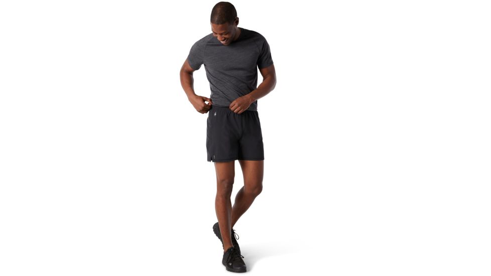 Smartwool Merino Sport Lined 5in Short - Mens, Black, Large, SW000374001-L