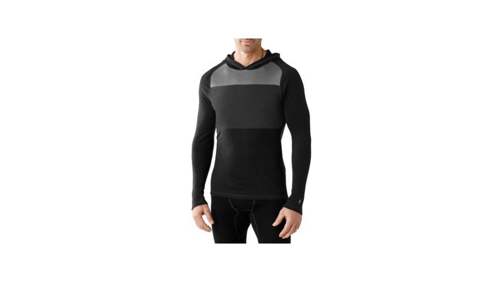Smartwool NTS Mid 250 Color Block Hoody, Black, Small SW0NP659001-S