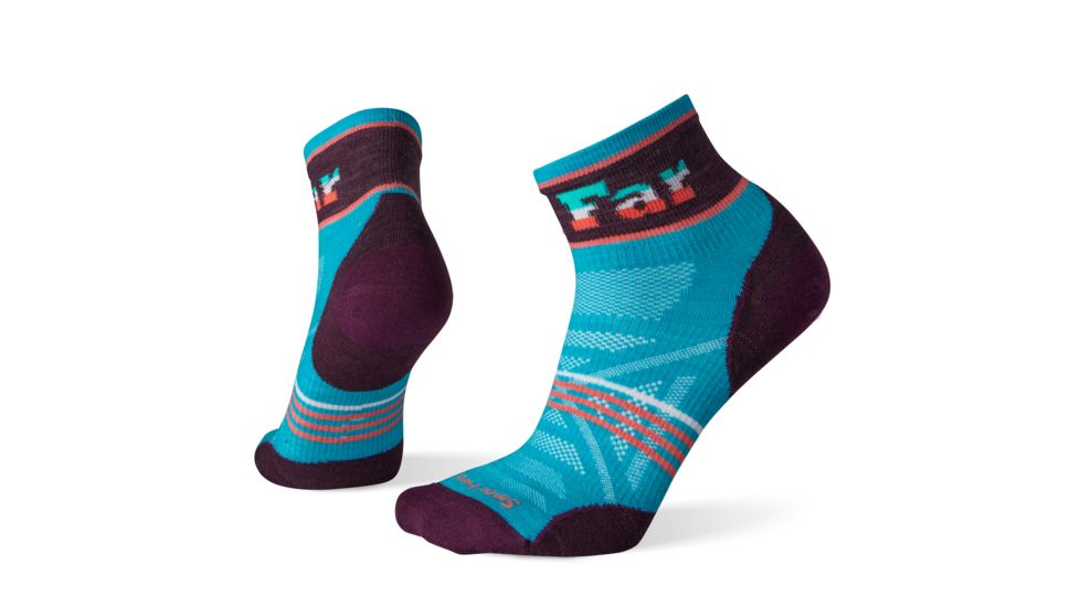 Smartwool PhD Outdoor Ultra Light Pattern Mini Socks - Womens, Capri, Large, SW001225810-L
