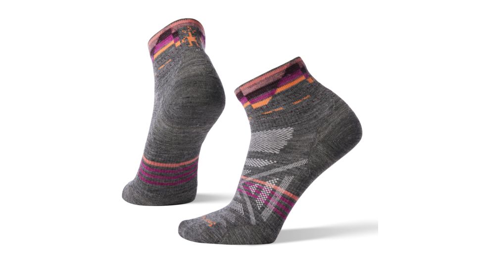 Smartwool PhD Outdoor Ultra Light Pattern Mini - Womens, Medium Gray, Medium, SW001142052-M