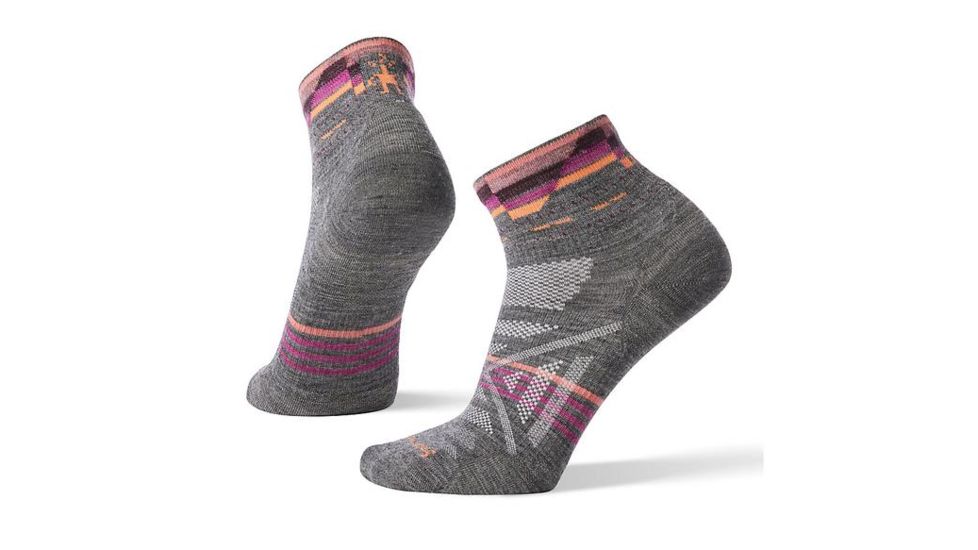 Smartwool PhD Outdoor Ultra Light Pattern Mini - Women's, Medium Gray, Medium, SW001142052-M
