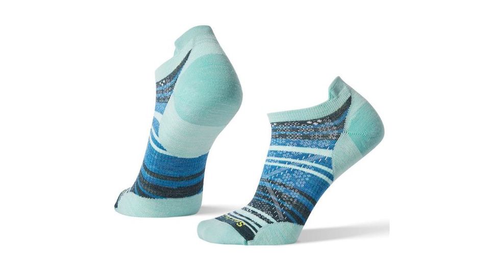 Smartwool PhD Run Ultra Light Striped Micro - Womens, Mint, Large, SW001410362-L
