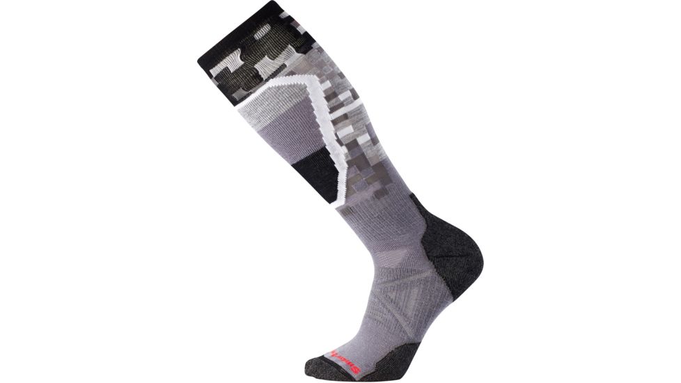 Smartwool PhD Ski Medium Pattern Sock - Men's-Graphite-Medium