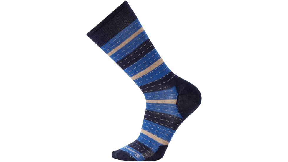 Smartwool Premium Omano Crew Sock - Men's-Deep Navy Heather-Large