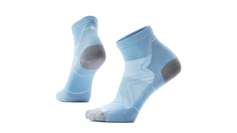 Smartwool Run Zero Cushion Ankle Socks - Womens, Serene Blue, Large, SW001674N75100L000