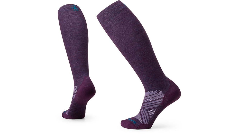 Smartwool Ski Zero Cushion OTC Socks - Womens, Purple Iris, Medium, SW001865L901-M