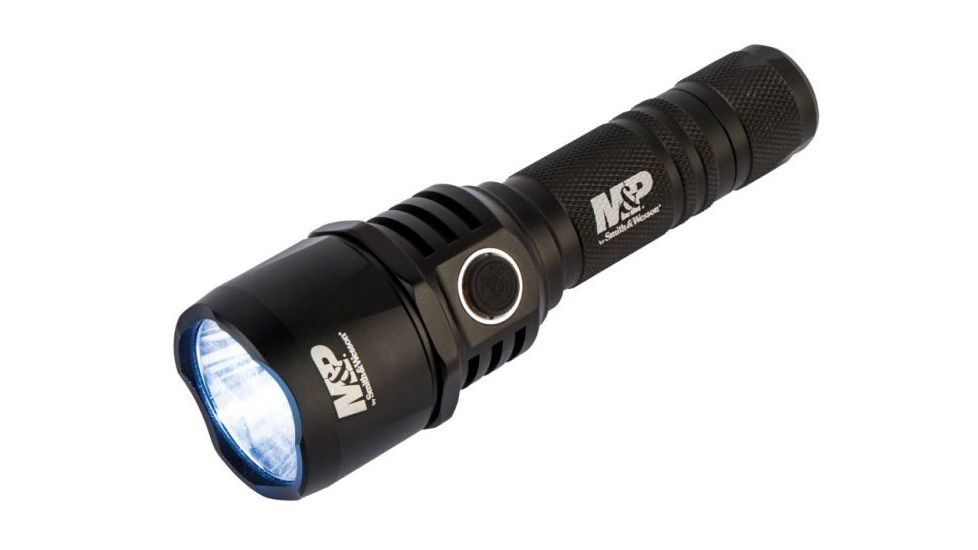Smith &amp; Wesson Duty Series MS Battery Bank LED Flashlight, RXP Rechargeable, 1 x 18650 Battery Bank, Black 1074566