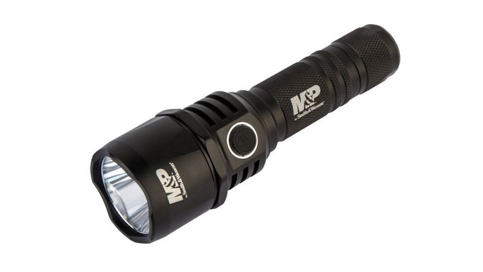 Smith &amp; Wesson Duty Series MS Battery Bank LED Flashlight, RXP Rechargeable, 1 x 18650 Battery Bank, Black 1074566