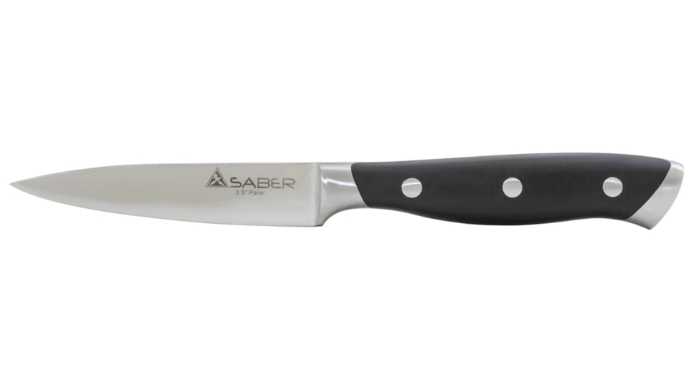 Smiths Saber Knife Set w/ Sharpener - 16 Pcs, Black, SP-50978