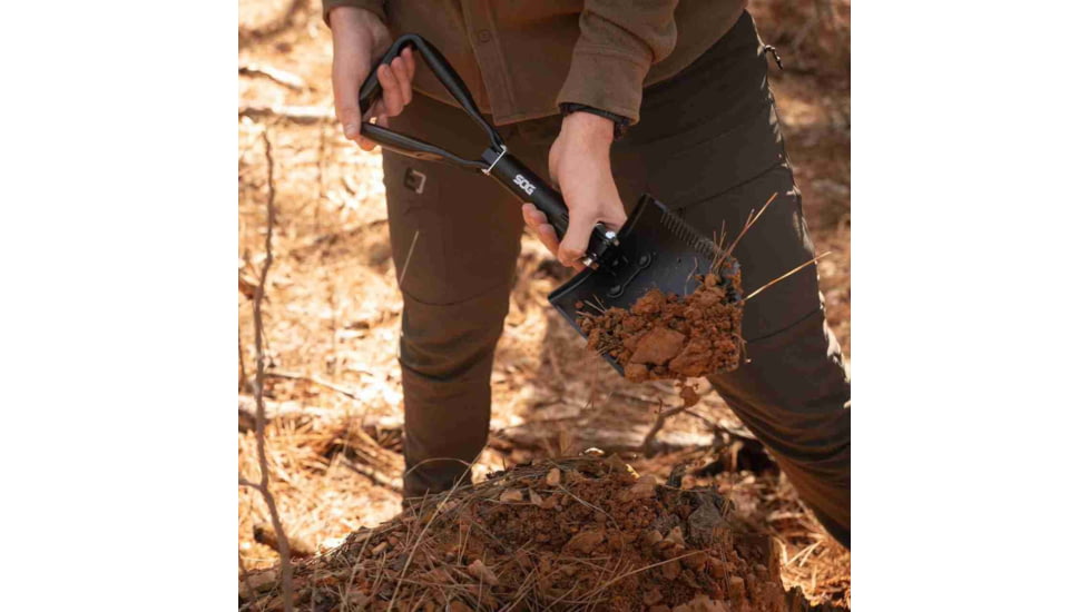 SOG Specialty Knives &amp; Tools XL Entrenching Tool, 10-23.25in, Black, SOG-F20-CP