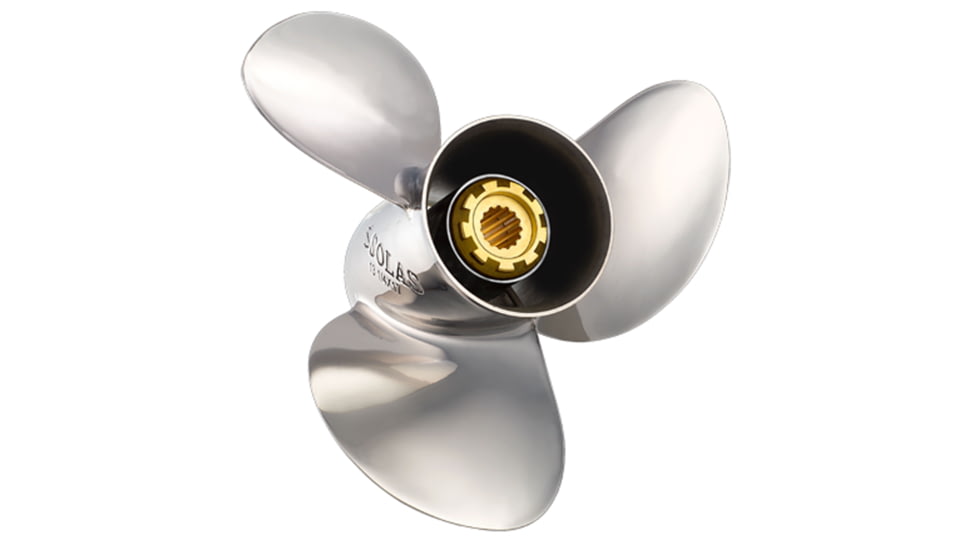Solas Saturn 3 Stainless Steel 3 Blade Prop Rh 13.75 Dia. x 13 Pitch x 15 Spline, 3431-138-13