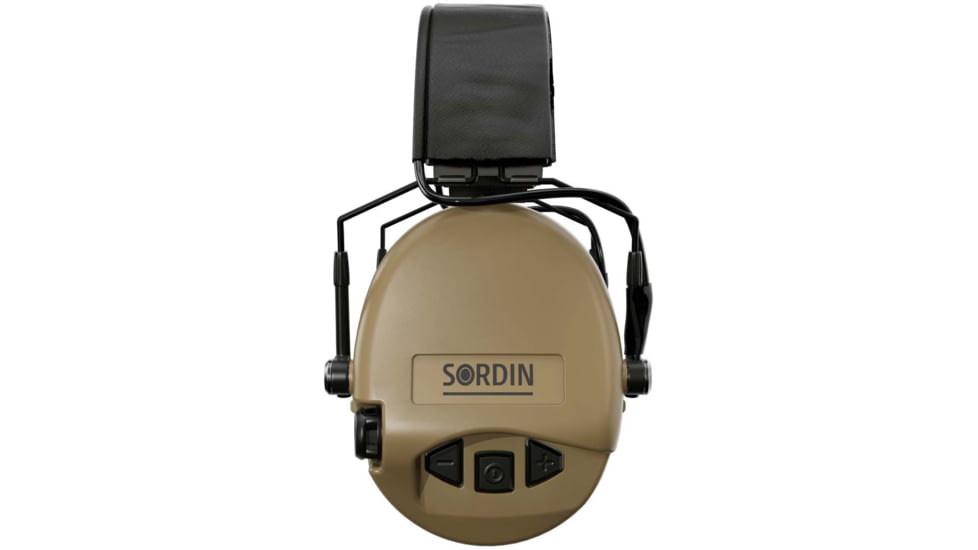 Sordin Supreme MIL AUX Headset, Slim Headband, Beige Cups, 500782