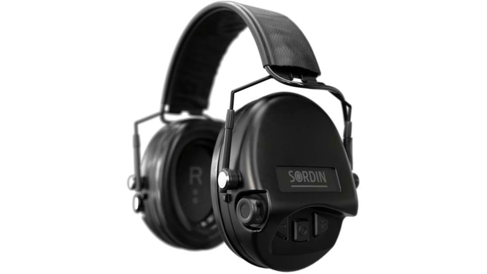 Sordin Supreme MIL AUX SFA Headset, Black Cups, 530456