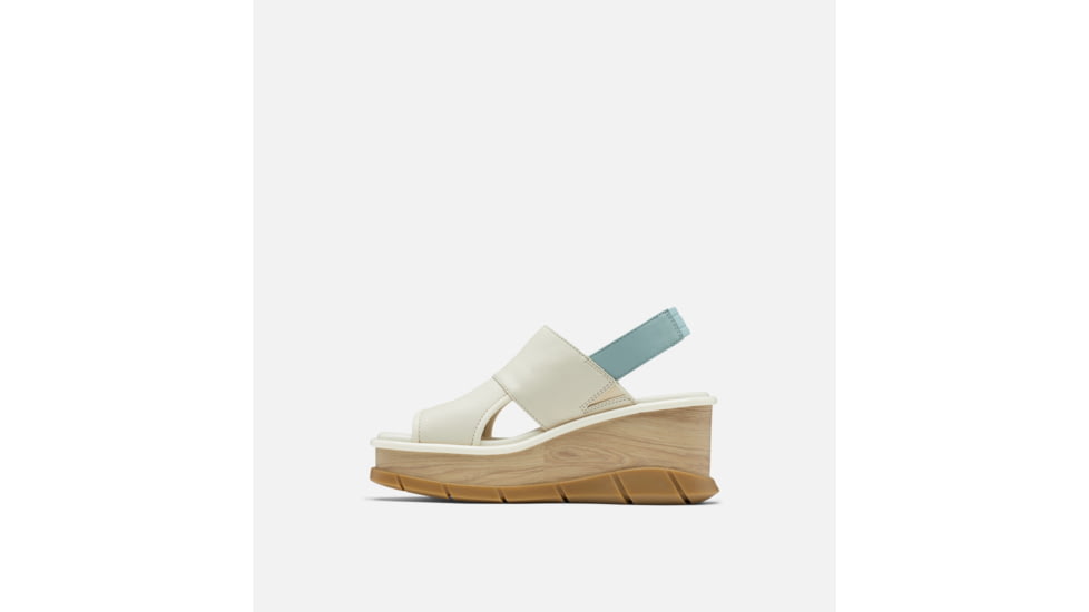 Sorel Joanie III Slingback Wedge Sandals - Womens, Chalk/Crushed Blue, 7.5 US, 1999421-191-7.5