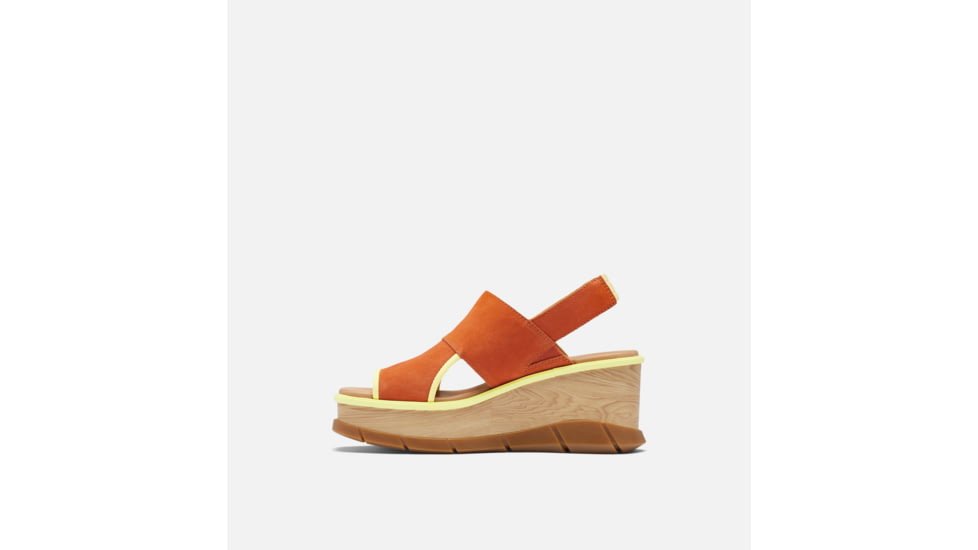 Sorel Joanie III Slingback Wedge Sandals - Womens, Desert Sun/Tranquil Yellow, 7.5 US, 1988471-806-7.5