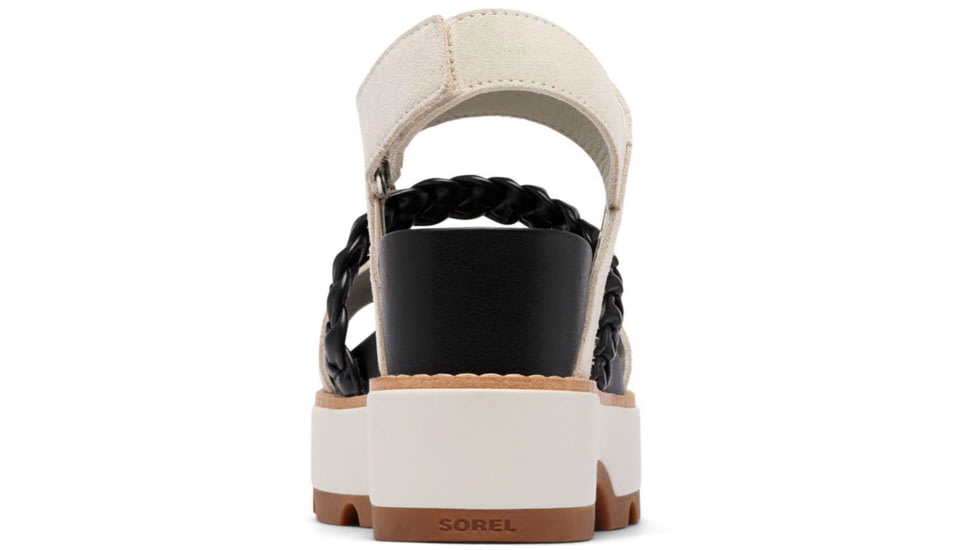 Sorel Joanie IV Slingback Wedge Sandals - Womens, Chalk/Black, 10, 2069801-191-10
