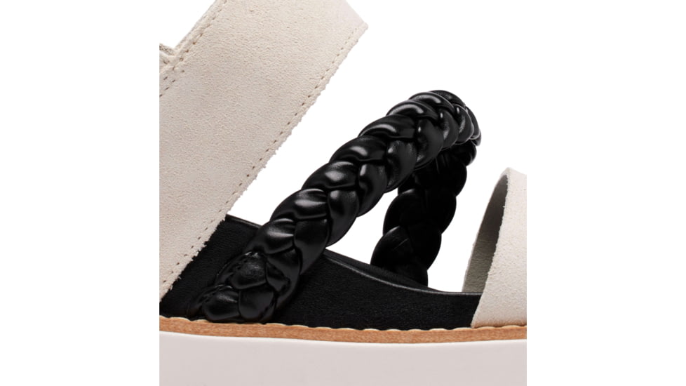 Sorel Joanie IV Slingback Wedge Sandals - Womens, Chalk/Black, 10, 2069801-191-10