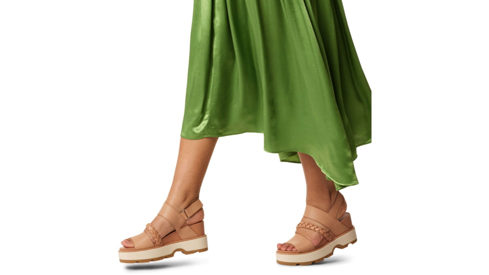 Sorel Joanie IV Slingback Wedge Sandals - Womens, Honest Beige/Bleached Ceramic, 6.5, 2069801-246-6.5