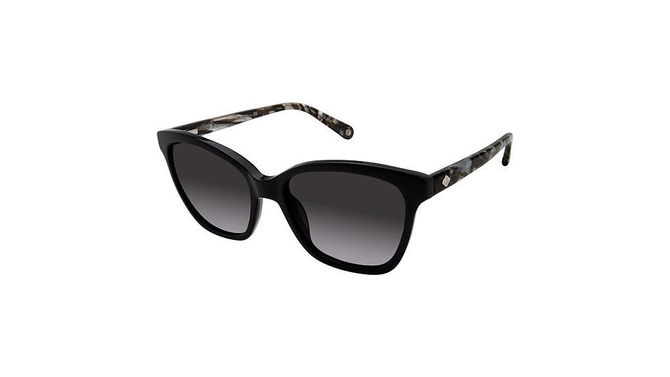 Sperry Top-Sider LAGOON Sunglasses - Frame BLACK, Lens Color Dark Grey Gradient, Size 55/17mm SPLAGOON01