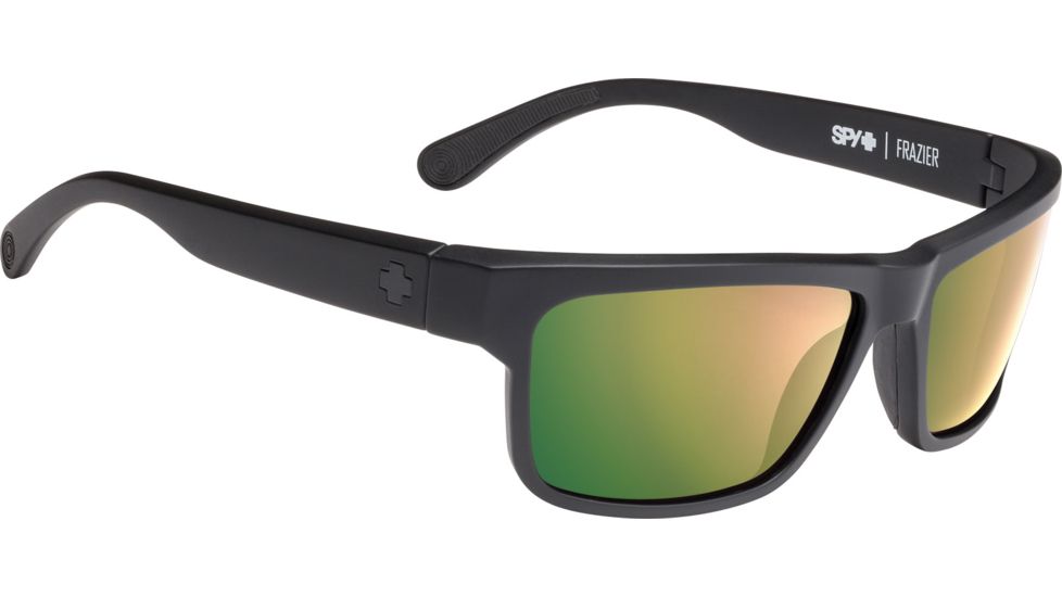 Spy Optic Frazier Progressive Prescription Sunglasses, Soft Matte Black Frame, Polarized, 673176973763PR