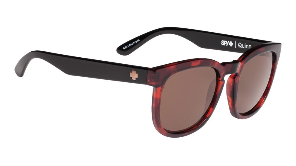 Spy Optic Quinn Progressive Prescription Sunglasses, Alana Red Tortoise/Black Frame, 673179431865PR