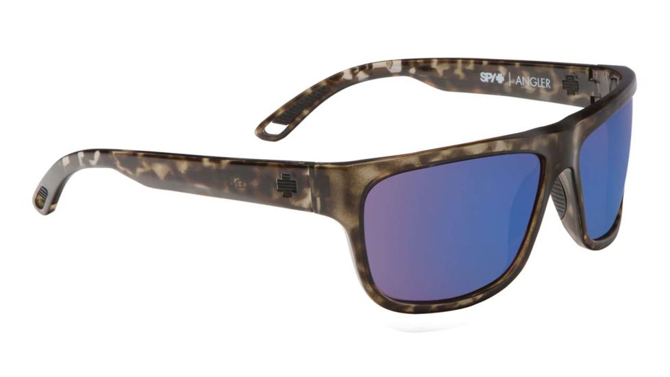 Spy Optic Angler Progressive Prescription Sunglasses, Smoke Tortoise Frame, Happy Bronze w/Blue Spectra Lens-673237795281PR