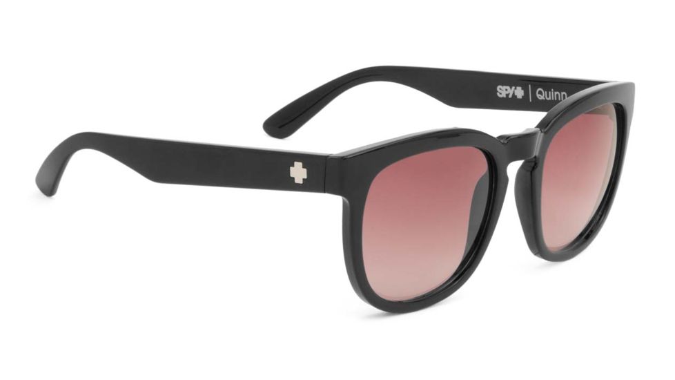 Spy Optic Quinn Progressive Prescription Sunglasses, Black Frame, Merlot Fade Lens-673179038164PR