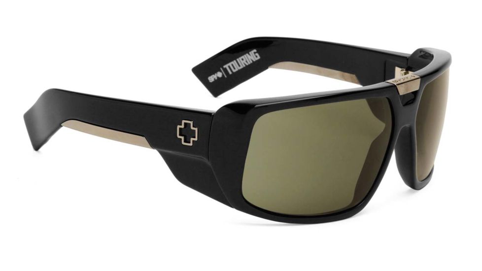 Spy Optic Touring Progressive Prescription Sunglasses, Black Frame, Grey Green Lens-670795062133PR