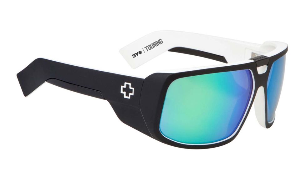 Spy Optic Touring Progressive Prescription Sunglasses, Whitewall Frame, Grey w/Green Spectra Lens-670795809811PR