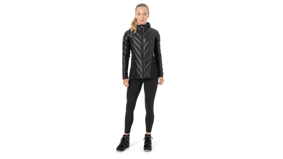 Spyder Syrround Hybrid Hoody Jacket - Womens, Black/Black/Black, Extra Large, 182500001666P