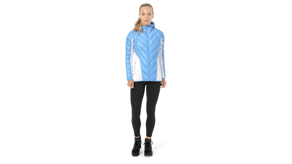 Spyder Syrround Hybrid Hoody Jacket - Womens, Blue Ice/White/Blue Ice, Medium, 182500451333P